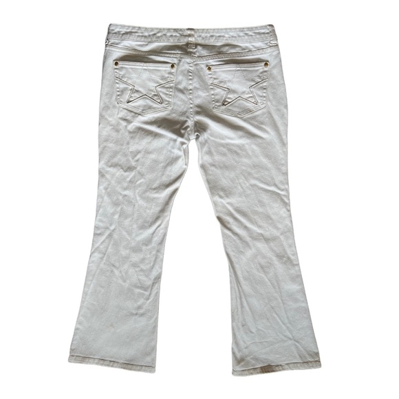 🌟SOLD🌟Y2K Ellemenno White Star Jeans - Picture 1 of 5